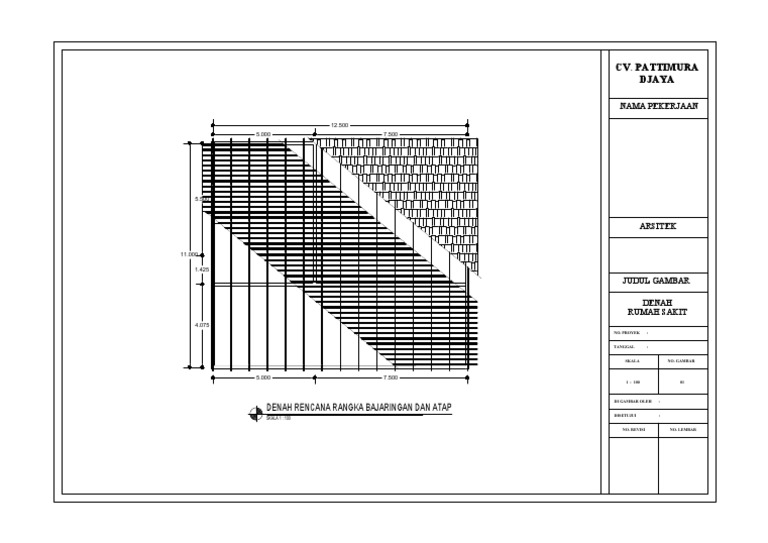 Denah Rencana Atap Baja Ringan | PDF