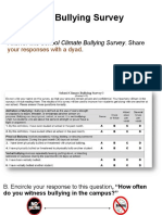 Answer This School Climate Bullying Survey