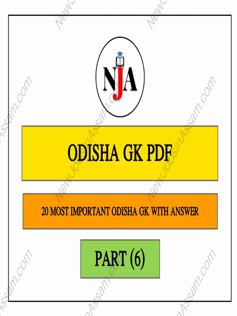 Odisha Gk Pdf 6 Pdf
