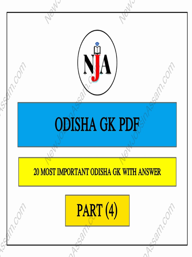 Odisha Gk Pdf 4 Pdf