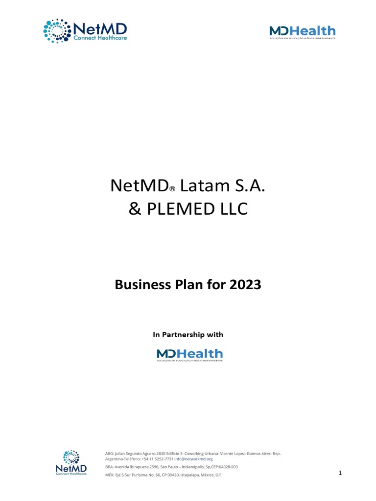 Business 2023 PLan NetMD Latam: MD Health 2023 Doc Base | PDF