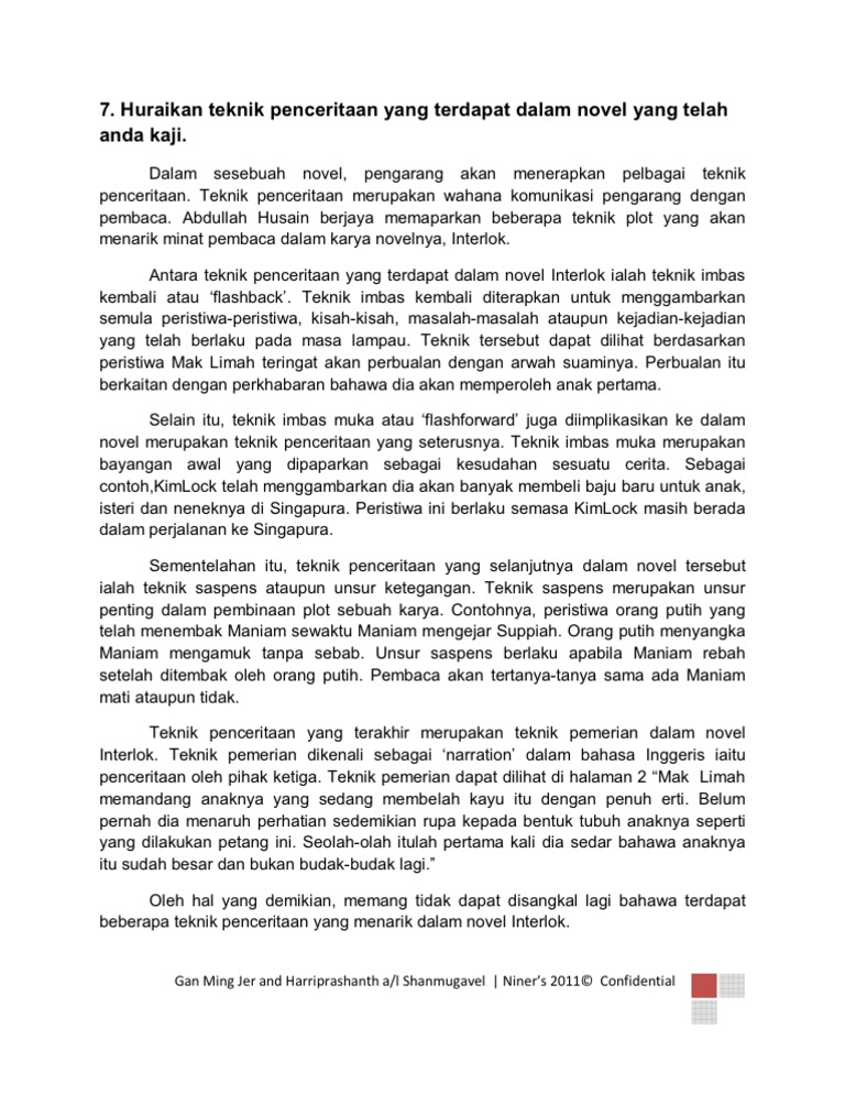 Komsas Teknik Penceritaan