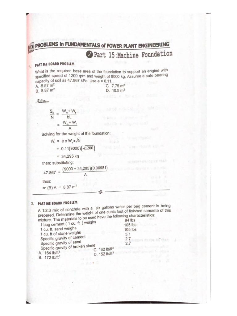 Part 15machine Foundation | PDF
