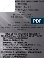 Engineer in Society and Engineering Code of Ethics