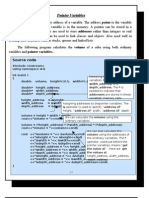 Pointer Variables: Source Code