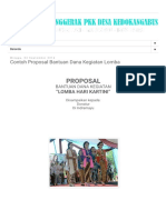 TP. PKK DESA KEDOKANGABUS - Contoh Proposal Bantuan Dana Kegiatan Lomba