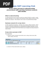 Subcontracting Scrap Return Process