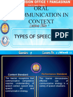 Types of Speech Acts