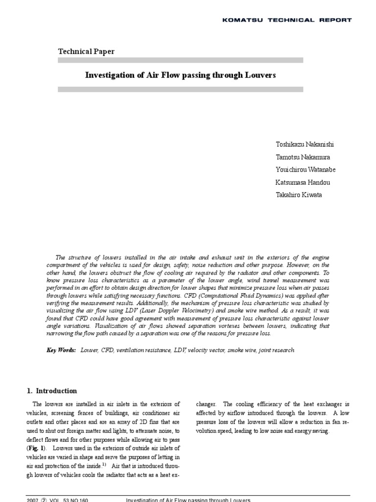 160-04 - E Airflow Through Louver | PDF