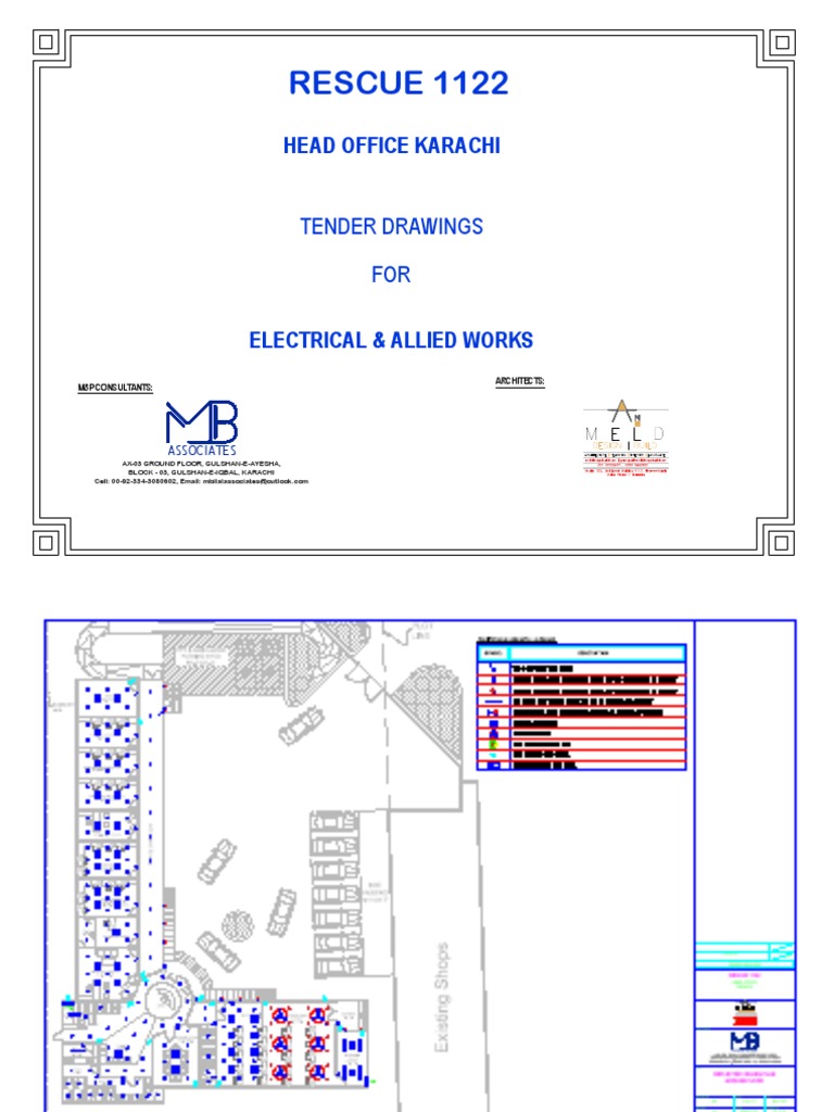 Electrical Tender Drawings PDF Computer Aided Design Technical
