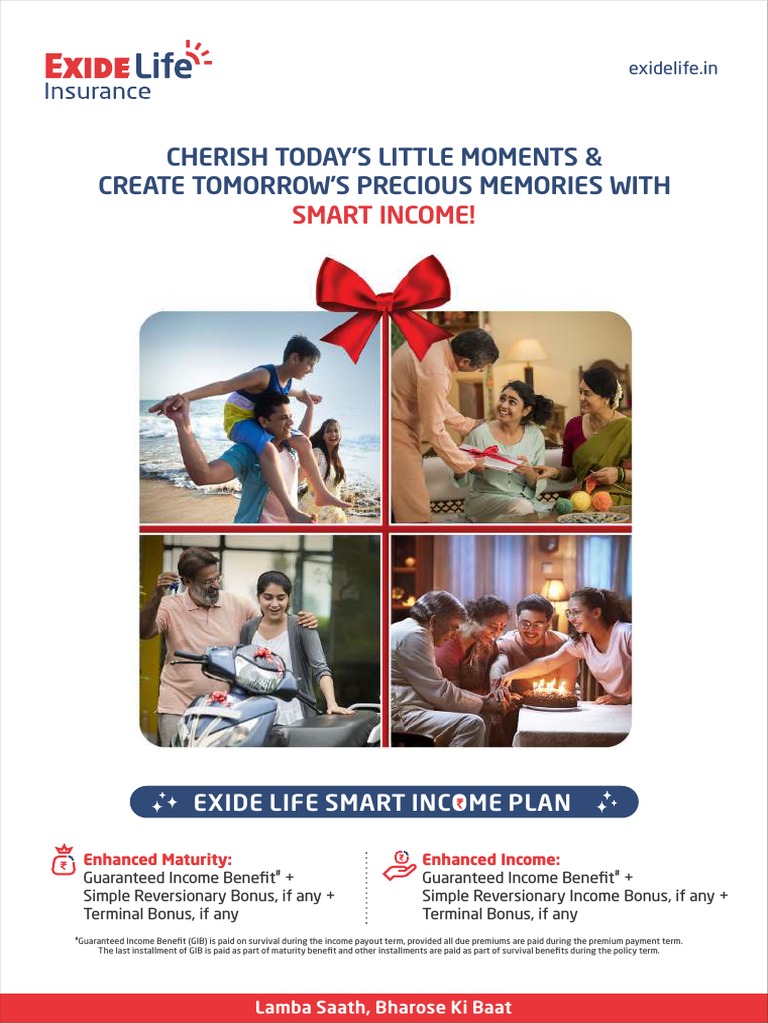 Exide Life Smart Income Plan Brochure 19012022 cdr PDF Life