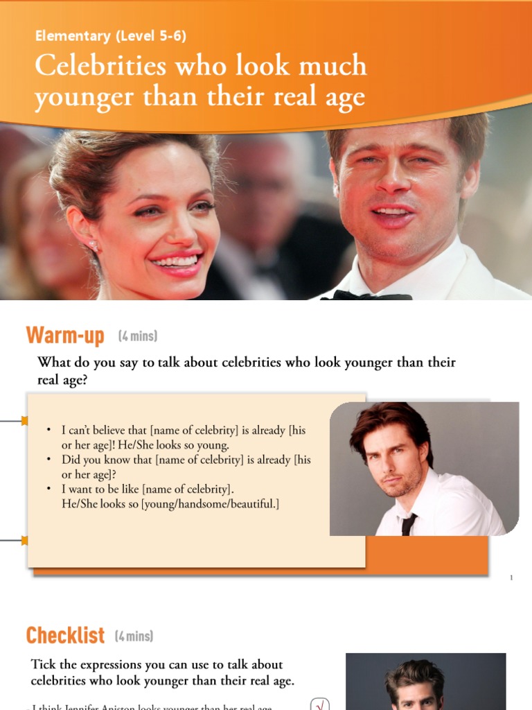 Celebrities Who Look Much Younger Than Their Age | PDF