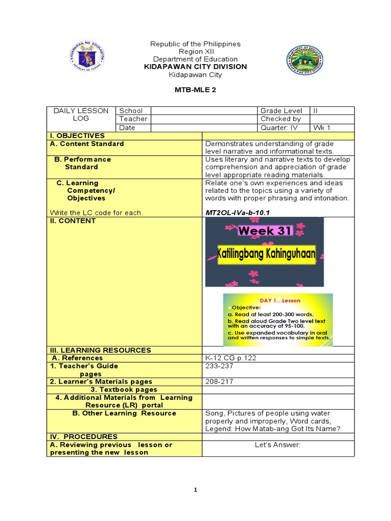 4th quarter mtb mle 2 dll download free pdf reading comprehension