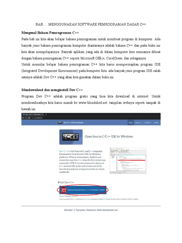 Panduan Instalasi Dev C++ dan Pemrograman C++ | PDF | Komputer