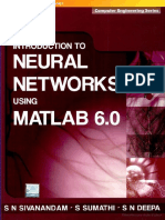 Introduction To Neural Networks Using MATLAB