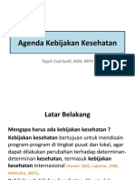 Agenda Kebijakan Kesehatan