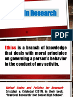 Ethics in Research