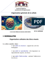 Organisation Générale de La CelluleDent2020