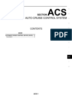 NISSAN Pathfinder R51 ACS (AUTO CRUISE CONTROL SYSTEM)