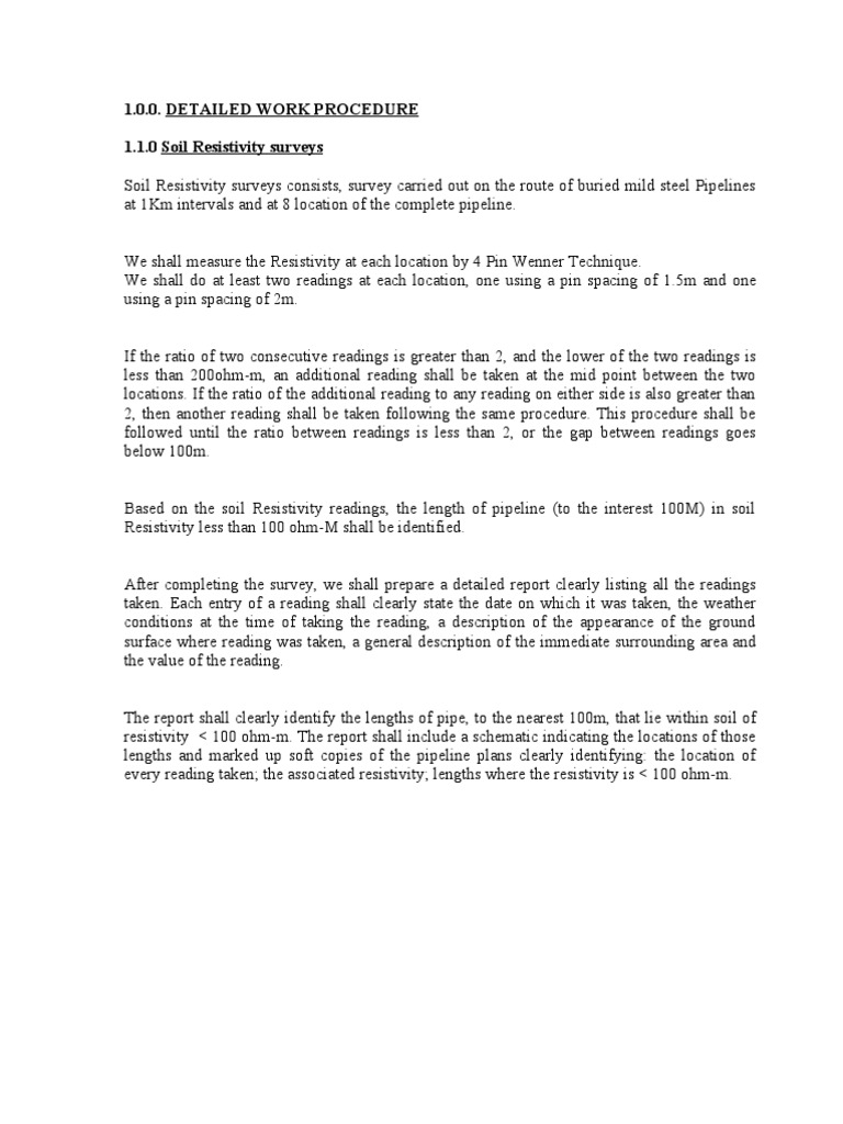 Soil Resistivity Survey and Anode Installation | PDF | Magnesium | Cable