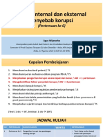 3 - Pertemuan Ke-6 - Faktor Internal Eksternal Penyebab Korupsi - PBAK - STR GZ AJ - AW - 17 Agustus 2022