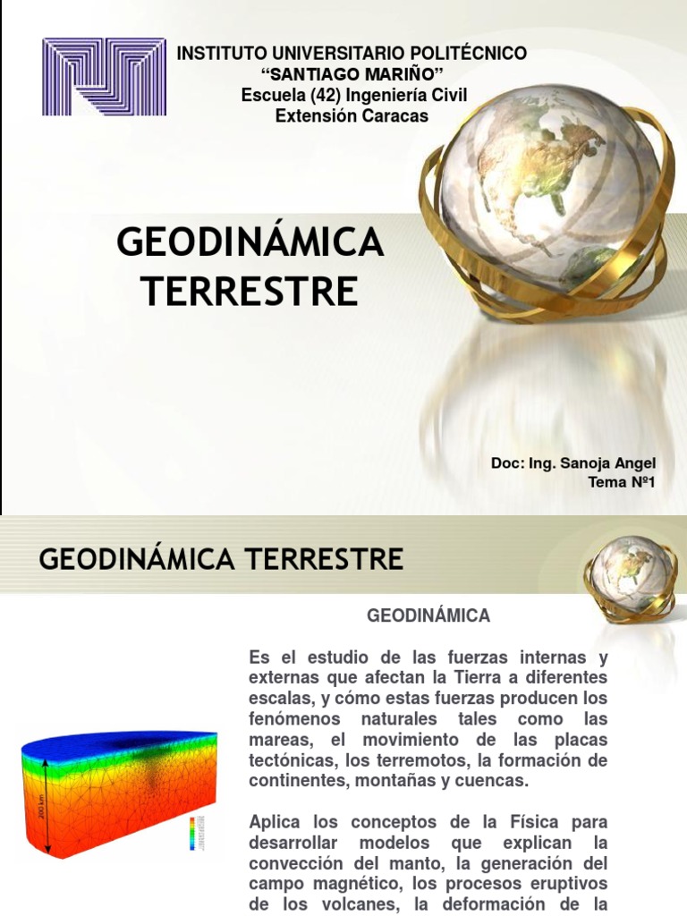 Tema Nº1 Geodinámica Terrestre | PDF | Tierra | Roca (geología)
