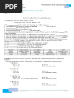 Second Periodical Test 8 2019