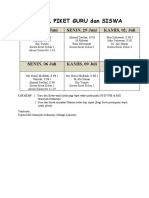 Jadwal Piket Guru