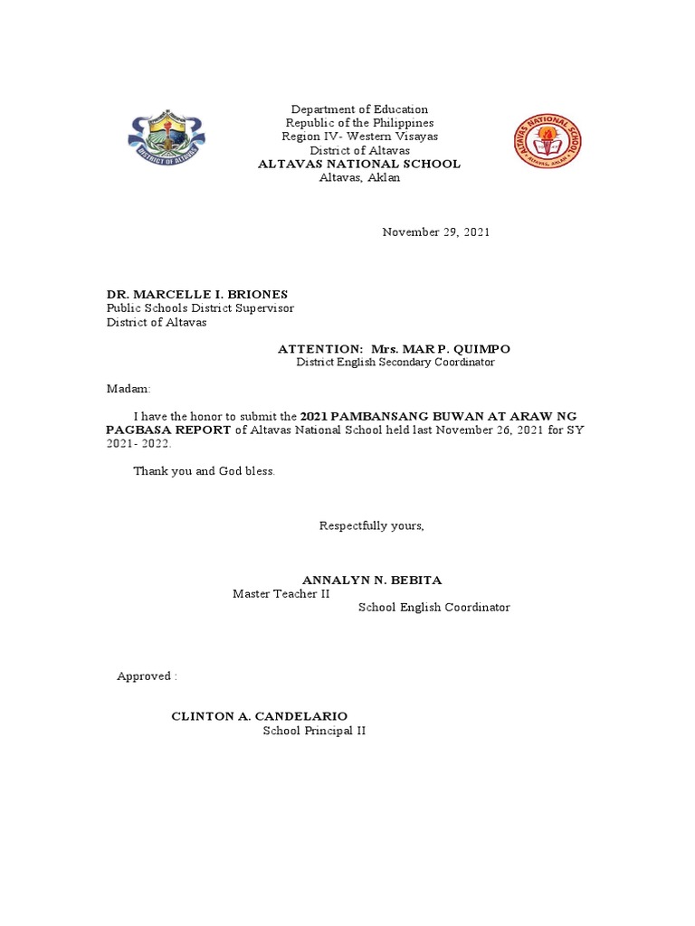 Altavas National School Reading Report 2021 | PDF