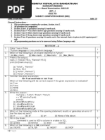 Computer Science Pre-Board I (2022-23)