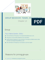 Chap 13 - Behavior and Conflict Within A Group