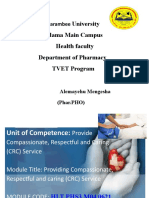Providing Compassionate Care in Pharmacy TVET Program