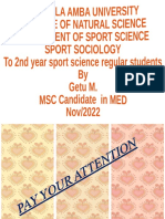 Getu's Sport Sociology