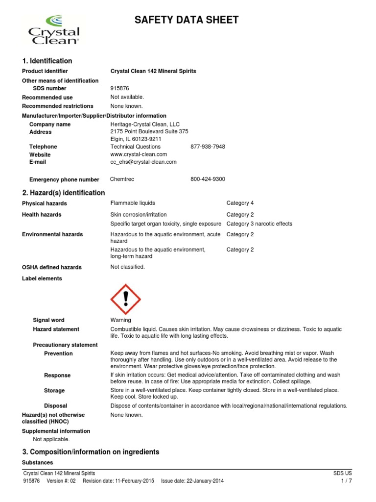 sds-us-crystal-clean-142-mineral-spirits-915876-revision-date-2-11