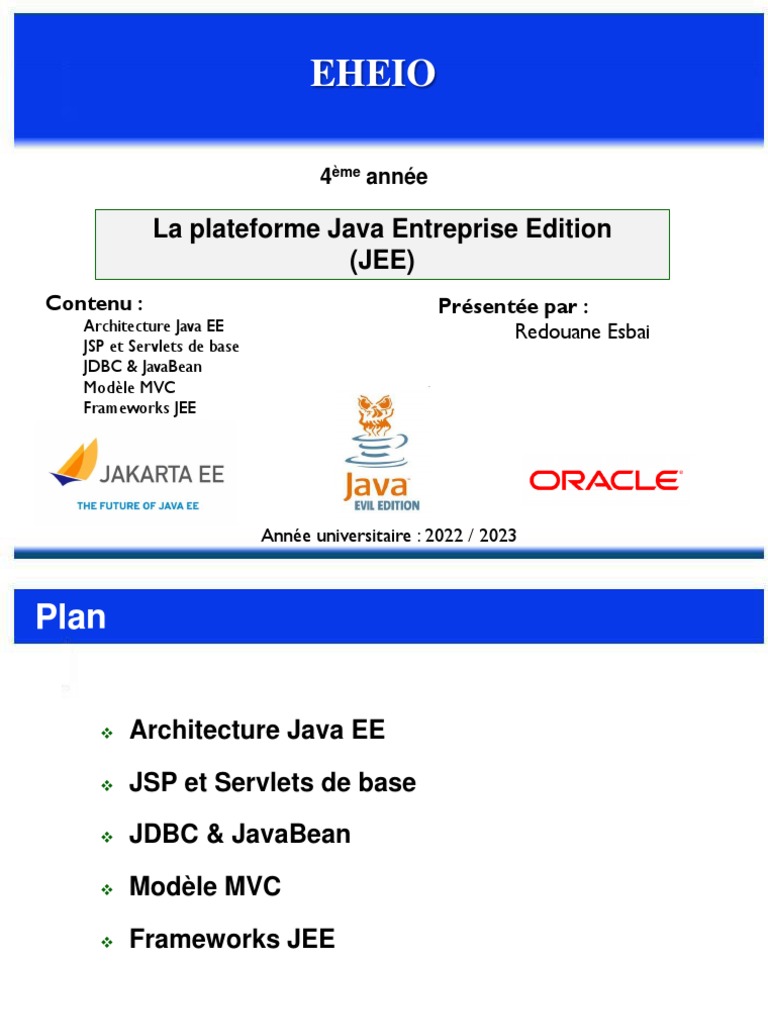 Introduction à Java EE | PDF | Java (Langage de programmation) | Java ...