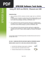 Using MT-SICS Via USB - RS232 - Ethernet - v2.01 - Final