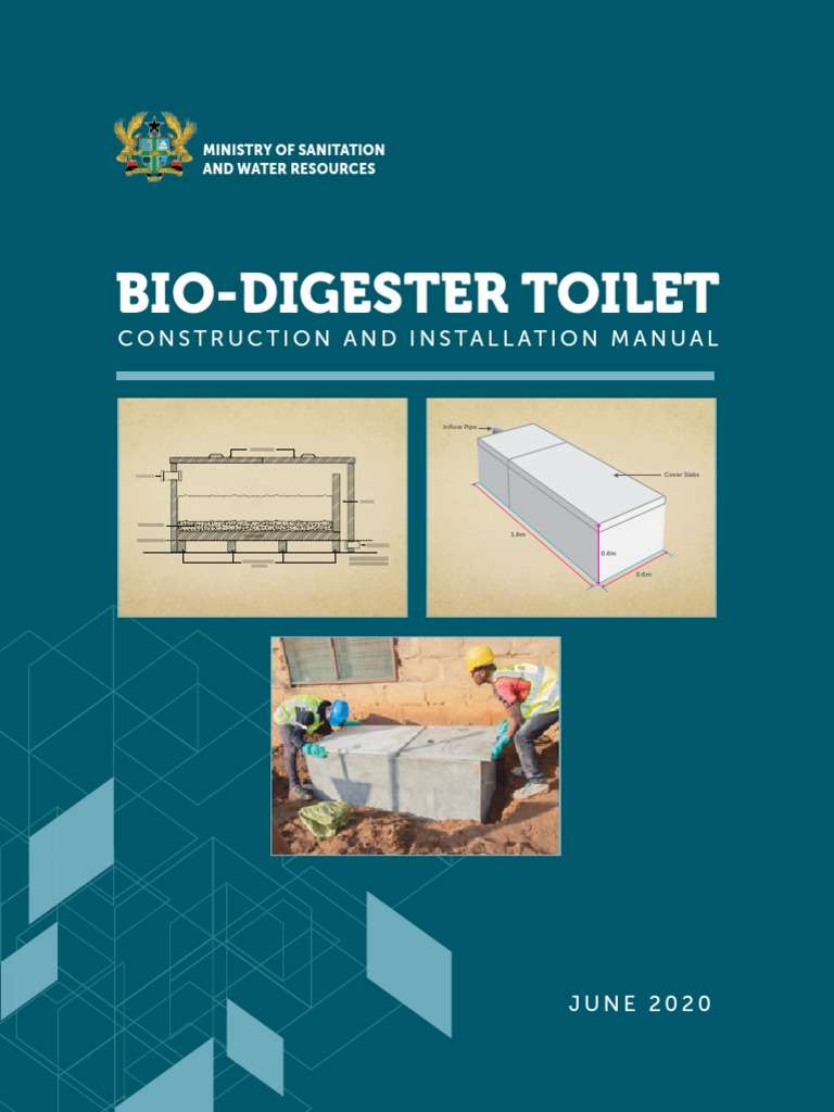 Bio Digester Construction Manual 2020 PDF Toilet Concrete