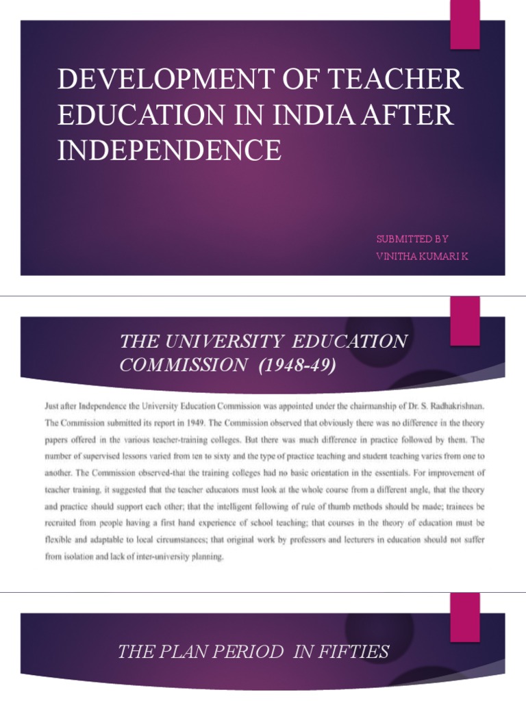 Evolution of Teacher Education in India | PDF