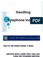 Handling Telephone Inquiries