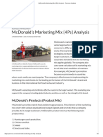 McDonald's Marketing Mix (4Ps) Analysis - Panmore Institute