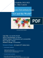 Art Exposes 21st Century Issues “Art and the World” - MYP5 - E-Portfolio Miss Lameris Kopie 2