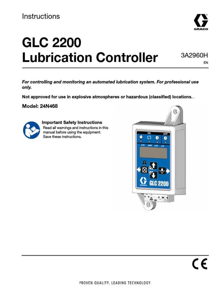 GLC2200 Graco Grease Autolube Module Timer Controller PDF Personal