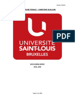 PROCEDURE PENALE Université Saint Louis Bruxelles 