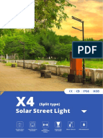 X4 Split Solar Street Light en 2021