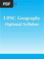 Geography Optional Syllabus