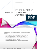 Chapter 3 - Ethics in Public and Private Administration