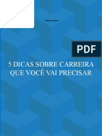 5 DICAS SOBRE CARREIRA