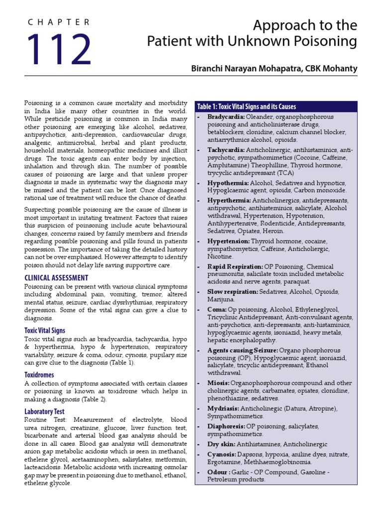 Management of Poisoning in India | PDF | Medical Specialties | Drugs