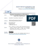 Estimating The Financing Required To Fulfill The Education Targets Set by Sustainable Development Goals (SDGS) : A Sample Study of Punjab, Pakistan