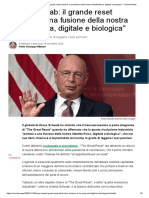 01b1 - Klaus Schwab - Il Grande Reset - Porterà A Una Fusione Della Nostra Identità Fisica, Digitale e Biologica - Summit News